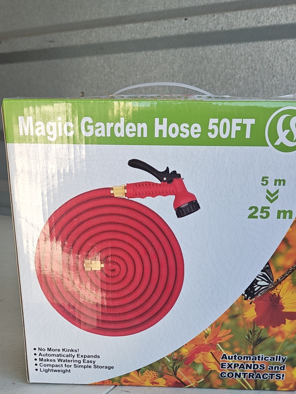 Magic Garden Hose 50FT - Red Expandable Garden Hose